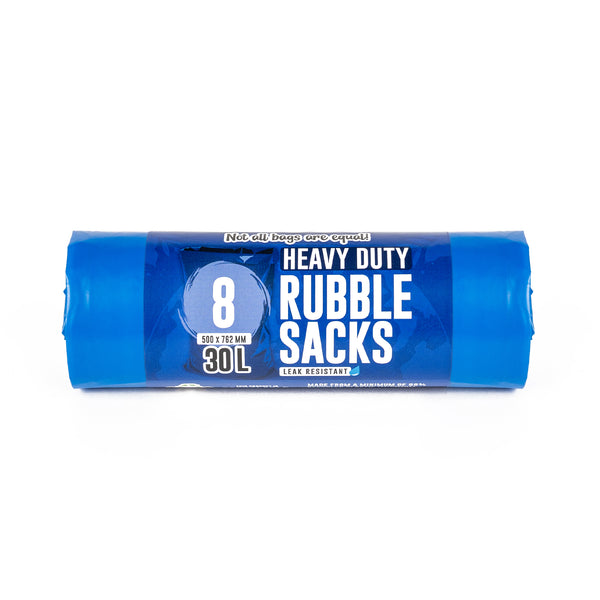 3 x 8 Rubble Sacks Blue